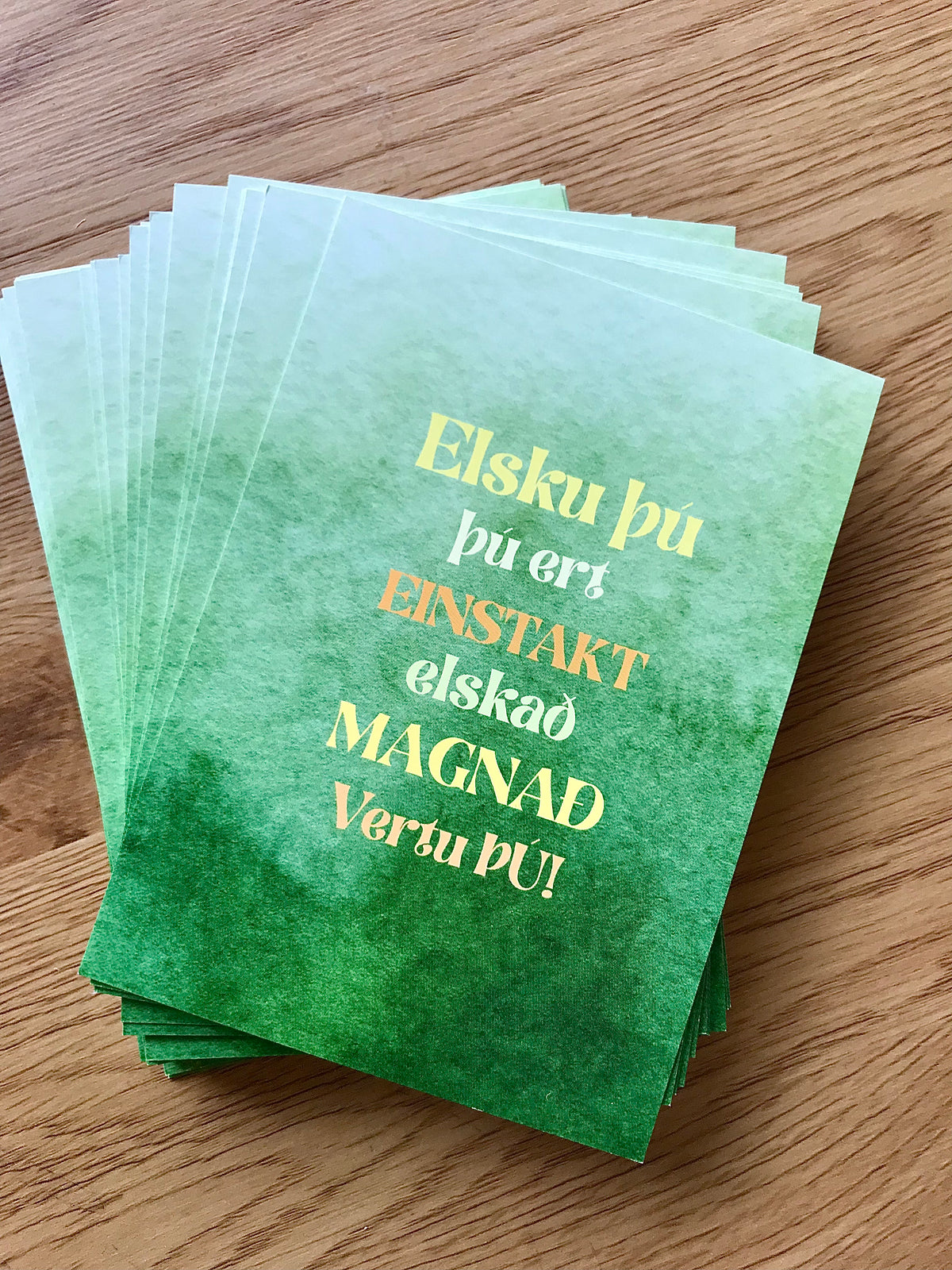 Affirmation Cards - Icelandic, 2nd person, For ALL genders